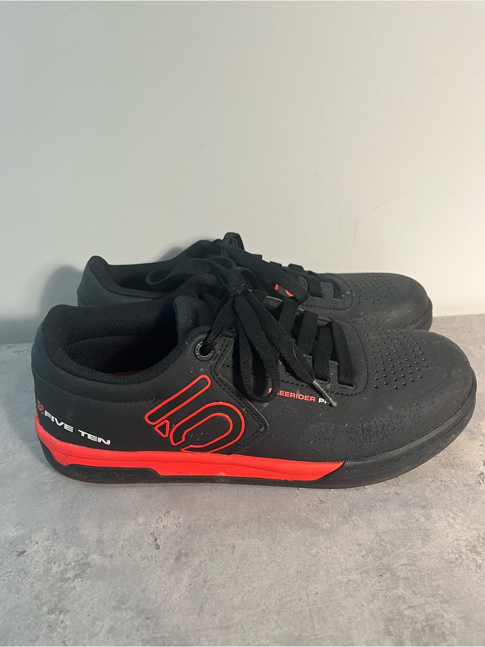 Adidas Five Ten Freerider Pro Mountain Bike Shoes Black Red Men’s 9 - Picture 3 of 9